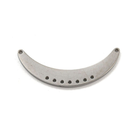 STAINLESS STEEL 304 Stainless Steel Chandelier Component Links, Laser Cut, Crescent Moon, 23.5x9.5mm 304 Stainless Steel Chandelier Component Links, Laser Cut, Crescent Moon, 23.5x9.5mm