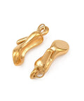304 Stainless Steel Charm, High-heeled Shoes, Ion Plated Gold Plated, 17.5x7.5x6mm 304 Stainless Steel Charm, High-heeled Shoes, Ion Plated Gold Plated, 17.5x7.5x6mm