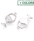 304 Stainless Steel Charm, Wine Glass Charm, 14x7.5x1.5mm 304 Stainless Steel Charm, Wine Glass Charm, 14x7.5x1.5mm