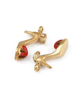 304 Stainless Steel Charm, with Enamel, High-heeled Shoes Charm, Red, 14.5x7.5x4mm 304 Stainless Steel Charm, with Enamel, High-heeled Shoes Charm, Red, 14.5x7.5x4mm
