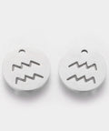 Aquarius 304 Stainless Steel Charms, Flat Round with Constellation/Zodiac Sign, 12mm 304 Stainless Steel Charms, Flat Round with Constellation/Zodiac Sign, 12mm