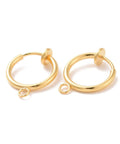 GOLD PLATED 304 Stainless Steel Clip-on Earring Findings, 17x13x4.5mm 304 Stainless Steel Clip-on Earring Findings, 17x13x4.5mm