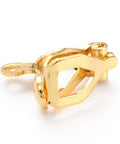 304 Stainless Steel Clip-on Earring Findings, Real 18K Gold Plated 12x6mm 304 Stainless Steel Clip-on Earring Findings, Real 18K Gold Plated 12x6mm