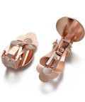 304 Stainless Steel Clip-on Earring Setting, Flat Round, Rose Gold, Tray: 12mm, 21x12x9mm 304 Stainless Steel Clip-on Earring Setting, Flat Round, Rose Gold, Tray: 12mm, 21x12x9mm