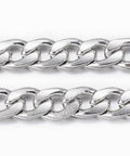 304 Stainless Steel Cuban Link Chain – Tarnish Resistant Chunky Curb Chain 304 Stainless Steel Cuban Link Chain – Tarnish Resistant Chunky Curb Chain