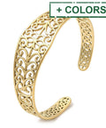304 Stainless Steel Cuff Bangles, Hollow Flower Open Bangles for Women 304 Stainless Steel Cuff Bangles, Hollow Flower Open Bangles for Women