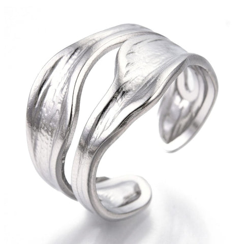 STAINLESS STEEL 304 Stainless Steel Cuff Ring, 18mm 304 Stainless Steel Cuff Ring, 18mm