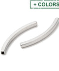 304 Stainless Steel Curved Tube Beads, 5x40x3mm 304 Stainless Steel Curved Tube Beads, 5x40x3mm