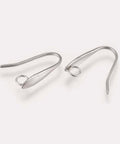 304 Stainless Steel Earring Hooks, Ear Wire, with Loop, 17.5x13mm 304 Stainless Steel Earring Hooks, Ear Wire, with Loop, 17.5x13mm