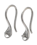 STAINLESS STEEL 304 Stainless Steel Earring Hooks, for Half Drilled Beads 17mm 304 Stainless Steel Earring Hooks – For Half Drilled Beads, Jewelry Making Findings