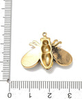 304 Stainless Steel Enamel Bee Pendants, Real 18K Gold Plated Bee Charms, 22x26.5mm 304 Stainless Steel Enamel Bee Pendants, Real 18K Gold Plated Bee Charms, 22x26.5mm
