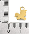 304 Stainless Steel Enamel Charms, Ion Plating(IP), Real 14K Gold Plated, Unicorn Charm, White 304 Stainless Steel Enamel Charms, Ion Plating(IP), Real 14K Gold Plated, Unicorn Charm, White
