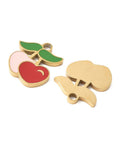 304 Stainless Steel Enamel Cherry Charms, Ion Plated, Golden, 15mm 304 Stainless Steel Enamel Cherry Charms, Ion Plated, Golden, 15mm