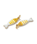 YELLOW 304 Stainless Steel Enamel Fish Charms, Ion Plated, 18.5x4.5mm 304 Stainless Steel Enamel Fish Charms – Ion Plated, 18.5x4.5mm | Ocean-Themed Jewelry Findings