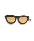 304 Stainless Steel Enamel Glasses Pendants, Real 18K Gold Plated Black Charms, 11x18mm 304 Stainless Steel Enamel Glasses Pendants, Real 18K Gold Plated Black Charms, 11x18mm
