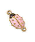 PINK 304 Stainless Steel Enamel Ladybug Connector – Gold IP Plated 16mm 304 Stainless Steel Enamel Ladybug Connector – Gold IP Plated 16mm | Balzar Crafts