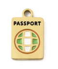 304 Stainless Steel Enamel Passport Charms, Real 18K Gold Plated, 12x7.5mm 304 Stainless Steel Enamel Passport Charms, Real 18K Gold Plated, 12x7.5mm