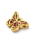 304 Stainless Steel Enamel Pendants, Ion Plated, Real 18K Gold Plated, Butterfly, Red 304 Stainless Steel Enamel Pendants, Ion Plated, Real 18K Gold Plated, Butterfly, Red