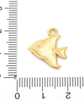 304 Stainless Steel Enamel Pendants, Ion Plating(IP), Real 18K Gold Plated, Glitter Powder Fish, Blue 304 Stainless Steel Enamel Pendants, Ion Plating(IP), Real 18K Gold Plated, Glitter Powder Fish, Blue