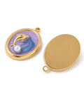304 Stainless Steel Enamel Pendants with Dolphin & ABS Imitation Pearl, Ion Plated, 13.5x19.5mm 304 Stainless Steel Enamel Pendants with Dolphin & ABS Imitation Pearl, Ion Plated, 13.5x19.5mm