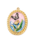 304 Stainless Steel Enamel Pendants with Imitation Pearl, Ion Plated, 20.5x29.5mm 304 Stainless Steel Enamel Pendants with Imitation Pearl, Ion Plated, 20.5x29.5mm