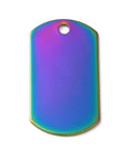 RAINBOW 304 Stainless Steel Engravable Pendants, Rectangle, 19.5x35mm 304 Stainless Steel Engravable Pendants, Rectangle, 19.5x35mm