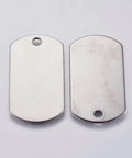 STAINLESS STEEL 304 Stainless Steel Engravable Pendants, Rectangle, 19.5x35mm 304 Stainless Steel Engravable Pendants, Rectangle, 19.5x35mm
