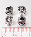 304 Stainless Steel European Large Hole Beads, Antique Silver 11x7.5mm 304 Stainless Steel European Large Hole Beads, Antique Silver 11x7.5mm