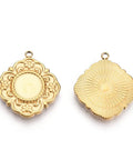 304 Stainless Steel Flower Cabochon Setting 8mm – 14K Gold Plated 304 Stainless Steel Flower Cabochon Setting 8mm – 14K Gold Plated