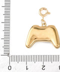 304 Stainless Steel Game Machine Pendant Gold Enamel Rhinestone 27mm 304 Stainless Steel Game Machine Pendant Gold Enamel Rhinestone 27mm
