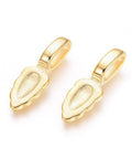 304 Stainless Steel Glue-on Flat Pad Pendant Bails, Golden 304 Stainless Steel Glue-on Flat Pad Pendant Bails, Golden