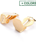 304 Stainless Steel Gold Clip-On Earring Findings 16mm – Flat Pad 304 Stainless Steel Gold Clip-On Earring Findings 16mm – Flat Pad | Balzar Crafts