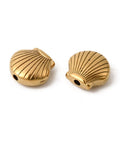 304 Stainless Steel Golden Shell Charms – IP Plated, 9x10mm 304 Stainless Steel Golden Shell Charms – IP Plated, 9x10mm