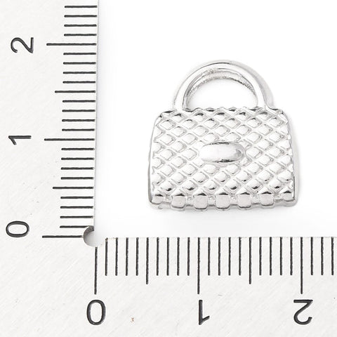 304 Stainless Steel Handbag Pendant Charm 16x15mm Stainless Steel Handbag Pendant Charm | BalzarCrafts