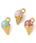 304 Stainless Steel Ice Cream Enamel Charms, 11x6mm 304 Stainless Steel Ice Cream Enamel Charms, 11x6mm