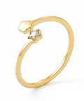 304 Stainless Steel Ion Plated Open Cuff Ring, 14K Gold Plated 304 Stainless Steel Ion Plated Open Cuff Ring, 14K Gold Plated