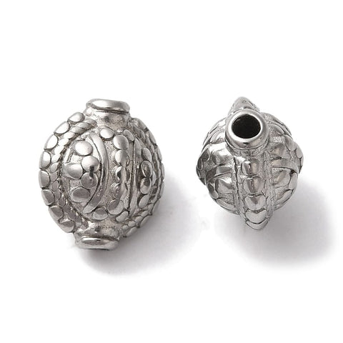 DESIGN B - 10x8x7mm Hole 1.6mm 304 Stainless Steel Lantern Beads – Stainless Steel 304 Stainless Steel Lantern Beads – Stainless Steel