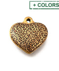 304 Stainless Steel Leopard Print Heart Pendant, 16mm 304 Stainless Steel Leopard Heart Pendant 16mm – Printed Charm | Balzar Crafts