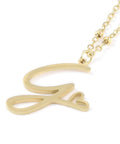 G 304 Stainless Steel Letter & Heart Necklace – Personalized Pendant, 40-45cm 304 Stainless Steel Letter & Heart Necklace – Personalized Pendant, 40-45cm