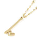 I 304 Stainless Steel Letter & Heart Necklace – Personalized Pendant, 40-45cm 304 Stainless Steel Letter & Heart Necklace – Personalized Pendant, 40-45cm