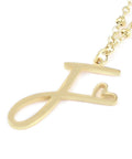 F 304 Stainless Steel Letter & Heart Necklace – Personalized Pendant, 40-45cm 304 Stainless Steel Letter & Heart Necklace – Personalized Pendant, 40-45cm