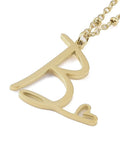 B 304 Stainless Steel Letter & Heart Necklace – Personalized Pendant, 40-45cm 304 Stainless Steel Letter & Heart Necklace – Personalized Pendant, 40-45cm