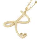 R 304 Stainless Steel Letter & Heart Necklace – Personalized Pendant, 40-45cm 304 Stainless Steel Letter & Heart Necklace – Personalized Pendant, 40-45cm