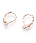 304 Stainless Steel Leverback Earring Findings, with Loop, Rose Gold, 15.5x10x1.5m 304 Stainless Steel Leverback Earring Findings, with Loop, Rose Gold, 15.5x10x1.5m