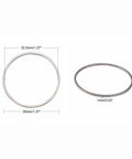 35x1mm 304 Stainless Steel Linking Ring, Stainless Steel Color 304 Stainless Steel Linking Ring, Stainless Steel Color