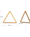 304 Stainless Steel Linking Ring, Triangle, Golden 16x18mm 304 Stainless Steel Linking Ring, Triangle, Golden 16x18mm