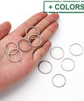304 Stainless Steel Linking Rings – 20mm, 0.8mm Thick | Jewelry Making & DIY Crafts 304 Stainless Steel Linking Rings – 20mm, 0.8mm Thick | Jewelry Making & DIY Crafts