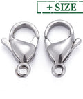 304 Stainless Steel Lobster Clasps 11x7mm 304 Stainless Steel Lobster Clasps 11x7mm