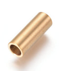 304 Stainless Steel Magnetic Clasps, Ion Plating (IP), Column, Golden 6x16mm 304 Stainless Steel Magnetic Clasps, Ion Plating (IP), Column, Golden 6x16mm