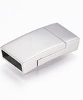 304 Stainless Steel Magnetic Clasps with Glue-in Ends, 23x11.5x4.5mm 304 Stainless Steel Magnetic Clasps with Glue-in Ends, 23x11.5x4.5mm